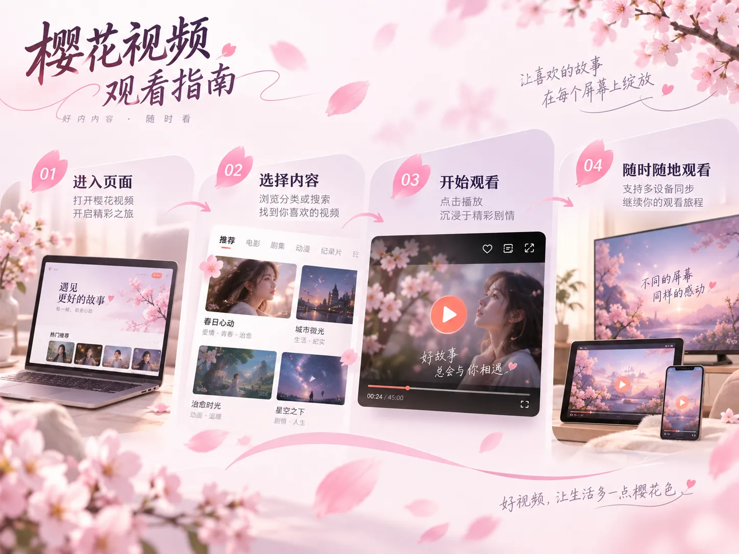 观看主题阅读与导航提示画面